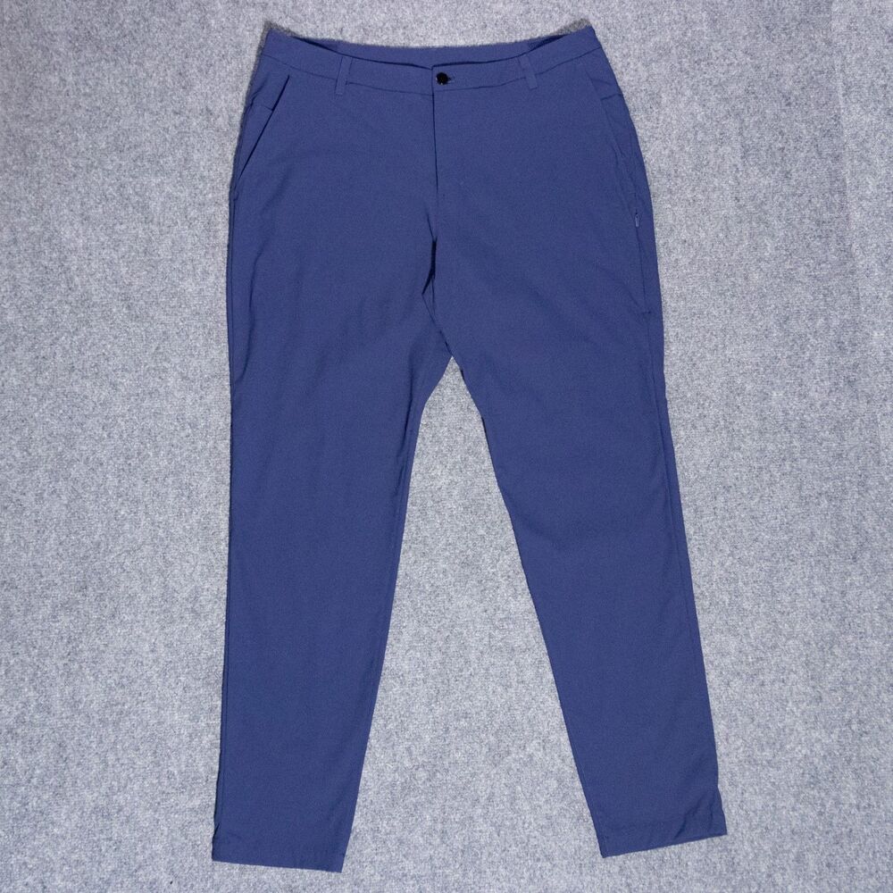 Lululemon Commission Golf Pants 36x32 Performance Stretch Blue Classic Tapered